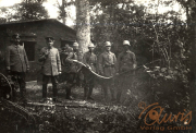 Soldaten der 1. Kompagnie des Kgl. Preußischen Garde Pionier-Regiments im Ersten Weltkrieg