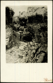 Soldatenlager der 1. Kompanie des Königlichen Preußischen Garde-Reserve-Pionier-Regiments im Ersten Weltkrieg
