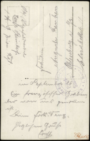 Erinnerungskarte der 1. Kompanie des Kgl. Preußischen Garde-Pionier-Regiments aus dem Ersten Weltkrieg