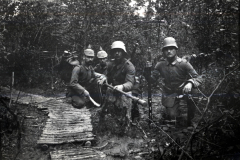 Soldaten der 1. Kompanie der Königlichen Preußischen Garde Res. Pionier Regiment im Ersten Weltkrieg