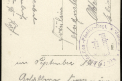 Historische Ansichtskarte der 1. Kompanie der Kgl. Preußischen Garde Pionier-Regiments im Ersten Weltkrieg