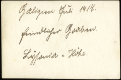 Galizien 1914: Aktivitäten der 1. Kompagnie Kgl. Preußisches Garde-Reserve-Pionier-Regiment während des Ersten Weltkriegs