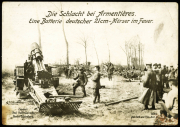 Die Schlacht bei Armentières mit deutscher 21cm-Mörserbatterie im Einsatz während des Ersten Weltkriegs