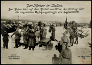 Besuch des Kaisers in Italien während des Ersten Weltkriegs und seine Teilnahme an einer Militärbesprechung