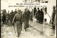 Besuch von Kaiser Wilhelm und Kaiser Karl an der italienischen Front im Ersten Weltkrieg