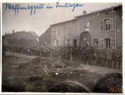 Militärszenen aus dem Ersten Weltkrieg mit Soldaten der I.R. 117 I.D. in der Umgebung von Ludingen
