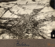 Luftaufnahme von Habern während des Ersten Weltkriegs, Einblick in die Umgebung von WK I I.R. 117 I.D. 25