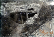 Fotoalbum mit Aufdruck Aus grosser Zeit und Aufnahme einer Stellung des I.R. 117 I.D. 25 im Ersten Weltkrieg