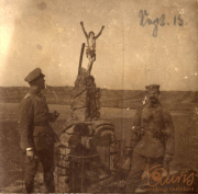 Gedenkstätte mit Soldaten des Ersten Weltkriegs während der I.R. 117 I.D. 25