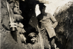 Soldaten im Schützengraben während des Ersten Weltkriegs am 26. Juli 1916