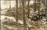 Soldaten im Wald während des Ersten Weltkriegs in der Nähe von Thalanfeld
