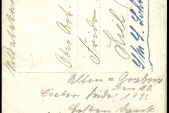 Postkarte aus dem Ersten Weltkrieg mit handgeschriebenem Text und Datum aus 1917