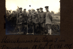 Militärische Ausbildung in Guesnain während des Ersten Weltkriegs im Jahr 1917