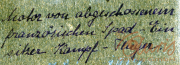 Dokumentenaufnahme von einem Brief aus dem Ersten Weltkrieg über den Einsatz eines preußischen Spähers