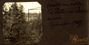 Soldat im Feld während des Ersten Weltkriegs in der Region Beau, September 1917