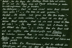 Erlebnisse eines Soldaten im Ersten Weltkrieg mit Fokus auf die Schlacht in Flandern