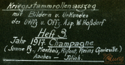 Dokumentation der Kriegsstammrollen aus dem Jahr 1917 zur Militärgeschichte des Ersten Weltkriegs in der Champagne