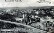 Zerstörte Landschaft von St. Marie-à-Py nach dem Ersten Weltkrieg mit verheerenden Schäden und Ruinen