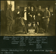 Veranstaltung von Soldaten im Lazarett von Charleville während des Ersten Weltkriegs