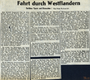 Bericht über die Fahrt durch Westflandern und die Erlebnisse in Ypern und Dixmuiden während des Ersten Weltkriegs