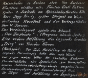 Erinnerungen an das Vereinslager in Aachen während des Ersten Weltkriegs im Kaiserhof