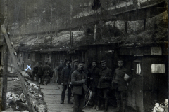 Unterkünfte im Ersten Weltkrieg im Lager Wittelsbach bei Ripont-Mühle im Jahr 1938