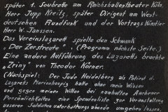 Erinnerungen an das Vereinslager in Aachen während des Ersten Weltkriegs im Kaiserhof