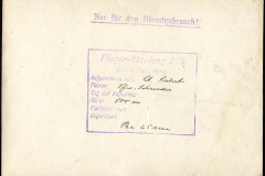 Dokument der Flieger-Abteilung 218 aus dem Ersten Weltkrieg mit militärischen Anweisungen und Informationen über den Einsatz
