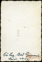 Dokument aus dem Ersten Weltkrieg mit Notizen von April 1942