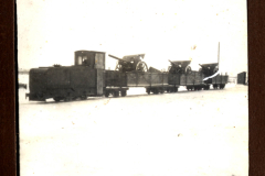 Transport von Artillerie im Ersten Weltkrieg an der Front