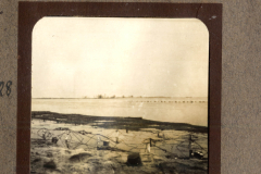 Blick auf das Kriegsgebiet bei Bol. Dikowitschi während des Ers
