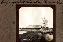 Historisches Bauernhaus während des Ersten Weltkriegs in der l