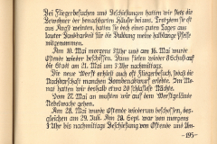 Bericht über die Luftangriffe und Zerstörungen im Ersten Weltk