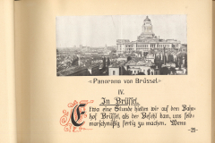 Panoramaansicht von Brüssel während des Ersten Weltkriegs und