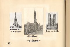 Blick auf das Stadtzentrum von Brüssel mit dem Rathaus, der Kir
