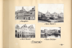 Historische Ansichten von Tournai während des Ersten Weltkriegs