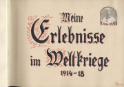 Erfahrungen und Erinnerungen im Ersten Weltkrieg 1914-18 von H. von Eucken