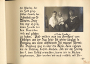 Familienfoto eines Soldaten mit Angehörigen während des Ersten Weltkriegs in deutscher Stadt