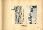 Historische Ansichten von Ostende während des Ersten Weltkriegs mit Bahnhofs- und Stadtansicht