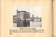 Heiliges-Kreuz-Tor in Brügge während des Ersten Weltkrieges mit Windmühlen und Festungsanlagen