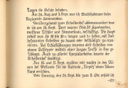 Bericht über die Erlebnisse eines Soldaten während des Ersten Weltkriegs im August und September 1914