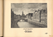 Ein Blick auf die Brügger Spiegelreihe während des Ersten Weltkriegs, eine friedliche Wasseransicht in historischer Kulisse