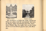 Denkmäler und Stadteindrücke aus Memling und Brugge während des Ersten Weltkriegs