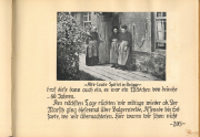 Brügge während des Ersten Weltkriegs zeigt alte Menschen vor einem historischen Gebäude