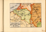 Historische Landkarte von Belgien während des Ersten Weltkriegs im Maßstab 1