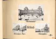 Nordbahnhof, Bronzere-Platz und Königsplatz in Brüssel während des Ersten Weltkriegs