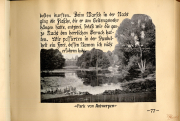 Blick auf den Park von Antwerpen während des Ersten Weltkriegs