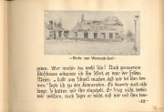 Kirche von Westende-Dorf während des Ersten Weltkriegs mit zerstörten Gebäuden und Kriegslandschaft