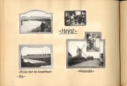 Brücke über den Leopold-Kanal und Windmühle in Heyßt während des Ersten Weltkriegs