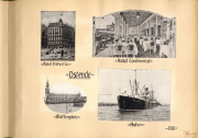 Historische Ansichten von Ostende mit Hotel Helvetia, Hotel Continental, dem Hafen und Truppen des Expeditionskorps Belgien im Ersten Weltkrieg
